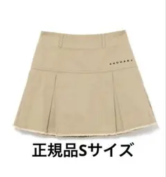 Mary logo cotton skirt beige Sサイズ