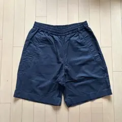 【美品】UNIQLOU イージーワイドフィットショートパンツ M ブラック