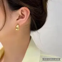 残り1点！ （新品）シルバー クレセントモチーフ ピアス