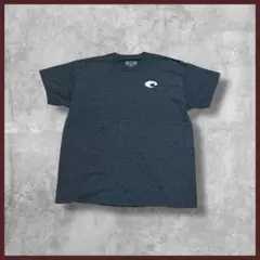 US古着 COSTA 両面プリント Tシャツ 半袖 ダークグレー XLサイズ