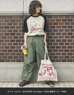 CASPER 別注ヴィンテージ加工 グラフィックプリント半袖Ｔシャツ　新品　人気