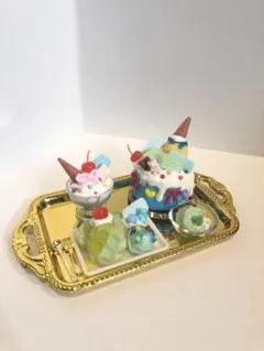 【ハンドメイド】ミニチュアスイーツ　ミニチュアケーキ　ミニチュアロータス