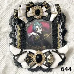 644 硬質ケース痛ロゼット デコ リボン