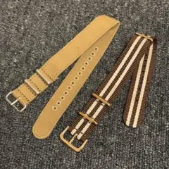 2本セット/NATOベルト ファブリック 20mm