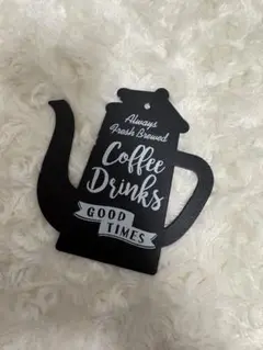 コーヒーポット型装飾プレート