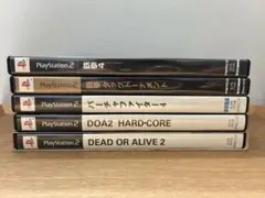 PS2 格闘ゲームセット（DEAD OR ALIVE 2、鉄拳など）動作未確認