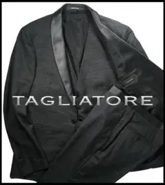 新品 タリアトーレ TAGLIATORE 3ピース ウール1釦スモーキングスーツ