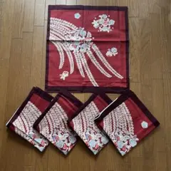 銘仙判 座布団カバー 5枚 セット おまとめ 【未使用 新品】