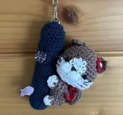 ハンドメイド　猫ちゃんリップかケース