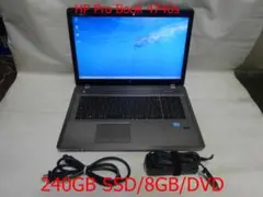 大型ノート 240GB SSD 8GB HP Pro Book 4740s 訳ア