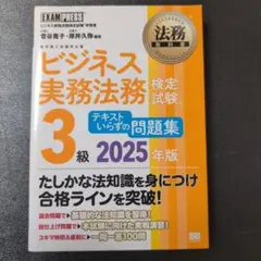 【美品】ビジネス実務法務検定試験 3級 2025年版