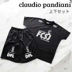 claudio pandiani ジャージ 半袖 半パン 上下セット Lブラック