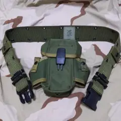 アメリカ軍タイプ ピストルベルトMサイズ プラバックル/30RDマガジンポーチ