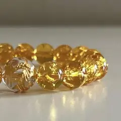 【強力金運の黄金龍ブレスレット】◆強運・願望達成◆黄金皇帝龍水晶・開運金爆裂水晶
