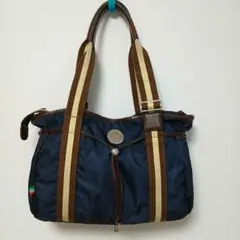 Orobianco ネイビー ナイロン ビジネストートバッグ