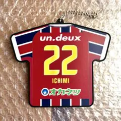 ファジアーノ岡山 ユニ型ラバーキーホルダー 3rdユニ No.22 一美和成選手