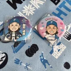 ファイターズ 細野晴希 缶バッジ
