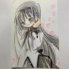 【手描きイラスト】まどかマギカ　暁美ほむら