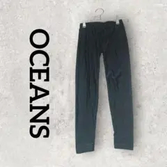 OCEANS キッズ レギンス ロングスパッツ (130) ブラック