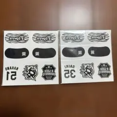 阪神タイガース　アイブラック　フェイスシール　才木選手　中野選手　2枚セット