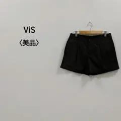ViS ヴィス ツータックショートパンツ ブラック レディース☆