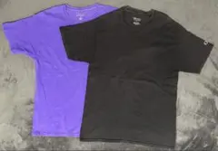 Champion Tシャツ Lサイズ パープル ブラックセット