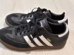 adidas Samba ブラックレザー スニーカー 24.5