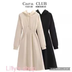 秋冬コーデ❤️ロングワンピース レディース ニット パーカー トレーナー