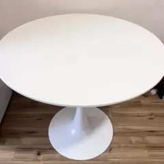 韓国インテリア 丸テーブル カフェテーブル ホワイト 直径80cm