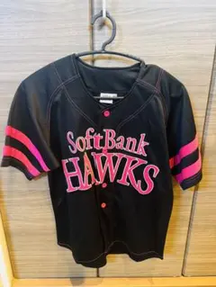 ソフトバンクホークス ユニフォーム 黒 ピンク