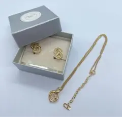 Dior ディオール イヤリング ラインストーン 箱付き 美品 GP