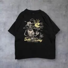 即日発送！DOM ガーデニング スカルTシャツ ドクロ ブラック メンズ 2XL