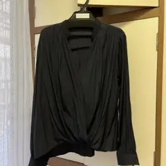 ピンキーアンドダイアンカシュクールネイビーブラウス