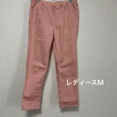 ピンク スキニーパンツ ゴム入りウエスト　Mサイズ