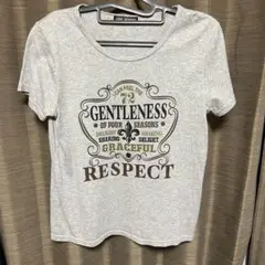 70.LIGHT HEARTED グレー半袖Tシャツ