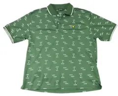 【新品未使用】Lyle&Scott ポロシャツ グリーン 総柄 ロゴ 希少