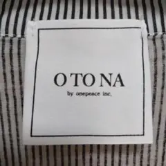 OTONA ストライプ 半袖シャツ