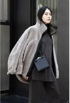 カオス完売カラー♪大人気ボアブルゾン カフェ(MOCA)
