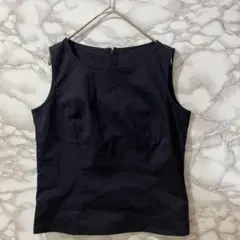 ASCOT ノースリーブトップス 黒