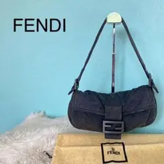 FENDI フェンディ ✨ハンドバッグ マンマバケット FF金具 コットン
