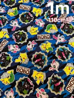 【大特価】【新品】【即日発送】ポケモン生地 オックス生地 1m