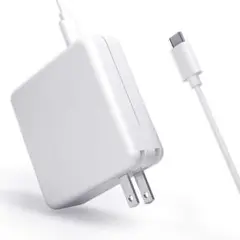 Macbook対応で充電器 タイプc Mac充電器 61W