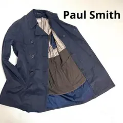 712 Paul Smith ポールスミス トレンチコート ブラック ライナー付