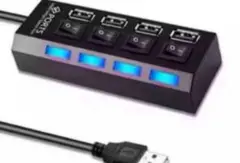 新品 USB 2.0 4ポートハブ 独立スイッチ付き