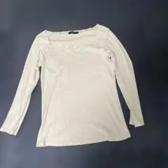 COMME CA ISM ベージュ 長袖Tシャツ L