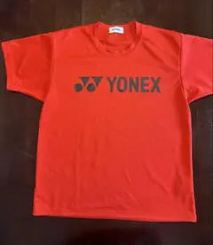 YONEX 赤 Sサイズ グラフィックプリント　ユニセックスサイズ