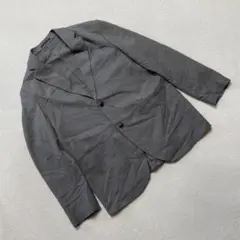 UNIQLO テーラードジャケット 2つボタン ポリエステル グレー XLサイズ