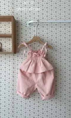 so.u セットアップ　ピンク　ベビー服　夏服　春服　未使用
