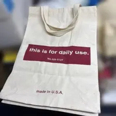 コットンエコバッグ this is for daily use.