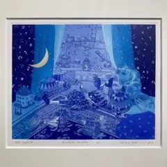 小浦昇　版画　サイン入り　ブルー　希少　銅版画　有名　絵画 2025年最新】小浦_昇の人気アイテム - メルカリ
